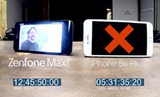 ASUS сравнила автономность смартфона Zenfone Max и iPhone 6s Plus