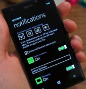 Первые фотографии центра уведомлений Windows Phone 8.1