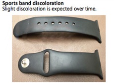 Фирменные ремешки для Apple Watch со временем деформируются и меняют цвет