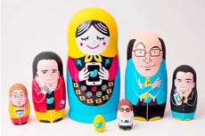 Из основателей Twitter сделают набор матрешек