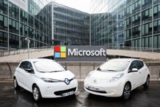 Microsoft подключит автомобили Renault и Nissan к своему облаку