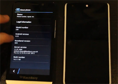 Android портировали на смартфон BlackBerry Z30