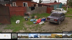 Google "замазал" спящих людей на улице российского города