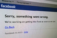 Сайт Facebook недоступен для пользователей
