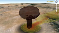 В Google Earth появился взрыв ядерной бомбы