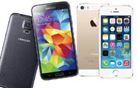 Samsung Galaxy S5 против iPhone 5s: время работы от аккумулятора