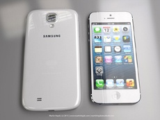 iPhone 5 и Galaxy S4 — сопоставление размеров