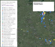 В сети создали онлайн-карту блокпостов ополченцев на Востоке