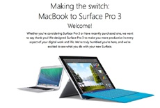 Microsoft опубликовала руководство по переходу с MacBook на Surface Pro 3
