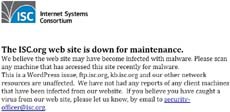 Сайт Internet Systems Consortium подвергся взлому