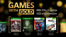 Объявлены бесплатные игры декабря в Xbox Live Gold