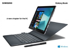 Samsung представила гибридный планшет Galaxy Book на Windows 10