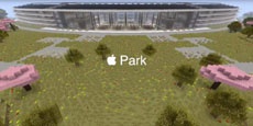 Новый кампус Apple построили в Minecraft