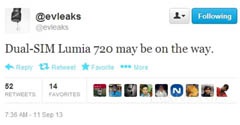 Nokia готовит Lumia 720 с функцией Dual SIM