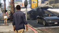 Киты падают с неба в игре GTA V на PC