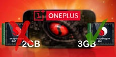В OnePlus One установлены чипсет Snapdragon 801 и 3 ГБ RAM