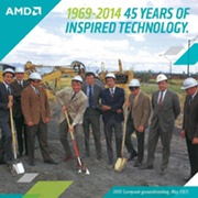 Компания AMD празднует 45-ю годовщину с момента основания