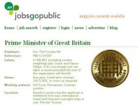 В Великобритании открылась WEB вакансия премьер-министра
