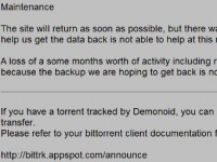 Торрент-трекер Demonoid возобновил работу