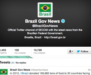 Twitter откроет офис в Бразилии