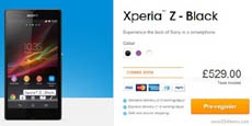 Sony Xperia Z будет продаваться в Великобритании за $839