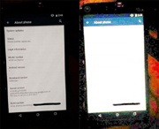 Motorola Shamu с включенным дисплеем показан на фото