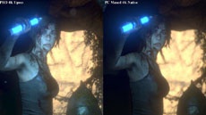 Графику Rise of the Tomb Raider сравнили на PlayStation 4 Pro и PC