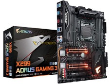 Опубликованы изображения материнских плат Gigabyte Aorus X299 Gaming 3, Gaming 7 и Gaming 9