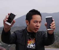 Тест на прочность HTC One и iPhone 5