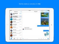 Facebook выпустила официальный мессенджер для iPad
