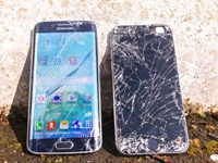 Samsung Galaxy S6 Edge и Apple iPhone 6 прошли очередной дроп-тест