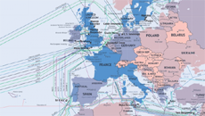 В Сети появилась карта подводных коммуникаций Интернета