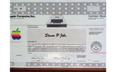 Первый сертификат на акции Стива Джобса выставлен на продажу