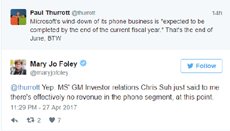 Назначена дата похорон Windows 10 Mobile