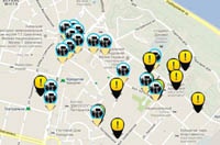 В Интернете появилась карта "горячих точек" Киева