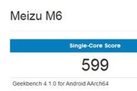 Meizu M6 был замечен в бенчмарке Geekbench