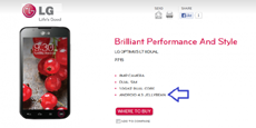 Смартфон LG Optimus L7 II Dual преждевременно обзавелся новой версией Android