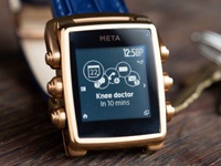 Продажи "умных" часов Meta M1 от дизайнера Vertu начнутся в сентябре