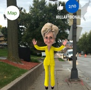 Вышел аналог Pokemon Go для ловли кандидатов в президенты США