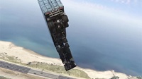 В GTA V выполнили тройное сальто-мортале на огромном грузовике с прицепом