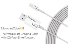 На CES 2016 показали Lightning-кабель со встроенным флеш-накопителем на 128 ГБ