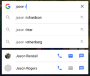 Google добавляет ярлыки быстрого набора в строку поиска