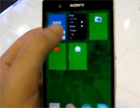 Демонстрация работы лаунчера Sailfish OS на Sony Xperia Z