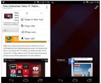 Facebook тестирует браузер, встроенный в Android-приложение