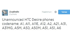 Опубликован список неанонсированных устройств HTC серии A