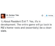 Седьмая часть Resident Evil будет полноценным хоррором