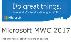 Microsoft намерена посетить MWC 2017