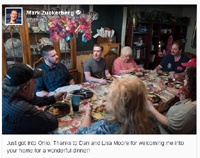 Цукерберг неожиданно приехал на ужин к обычной семье