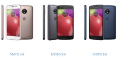 Moto E4 и Moto E4 Plus показались в трех цветовых вариантах