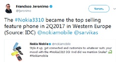 Nokia 3310 покорил Западную Европу